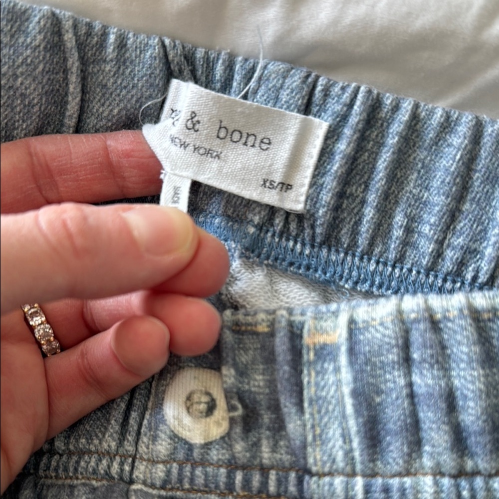Rag & Bone Light Blue Denim Jogger Pants